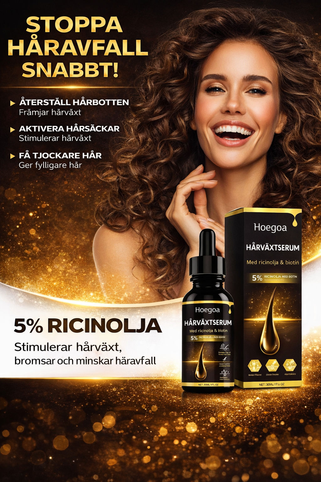 Biotin serum för hårväxt – minska håravfall & få tjockare hår