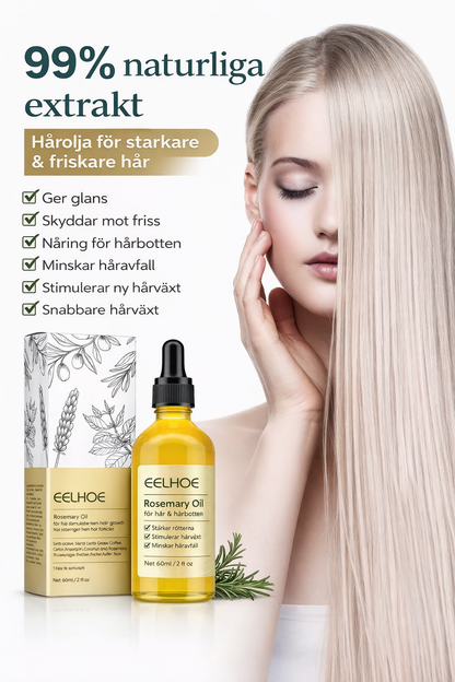 Rosmarinolja för hårväxt – stärker &amp; reparerar håret