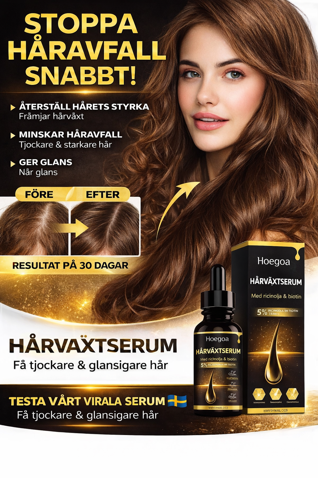 Biotin serum för hårväxt – minska håravfall &amp; få tjockare hår